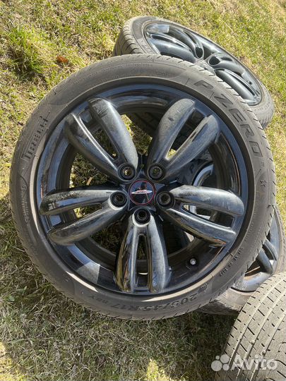 Диски Mini Cooper JCW на летней резине 205/45/r17