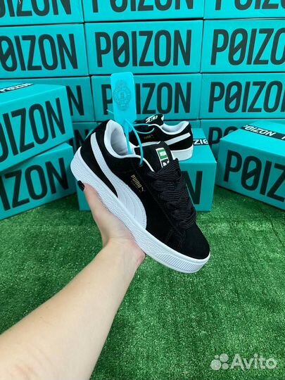 Puma Suede XL Черные оригинал Poizon