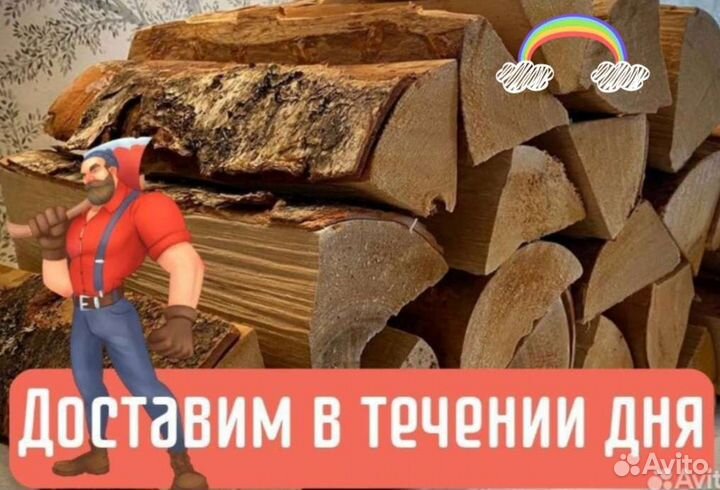 Дрова березовые колотые