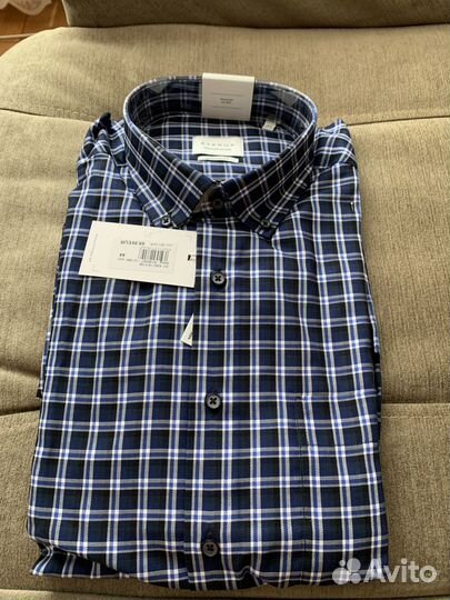 Рубашка мужская новпя eterna размер 50-52