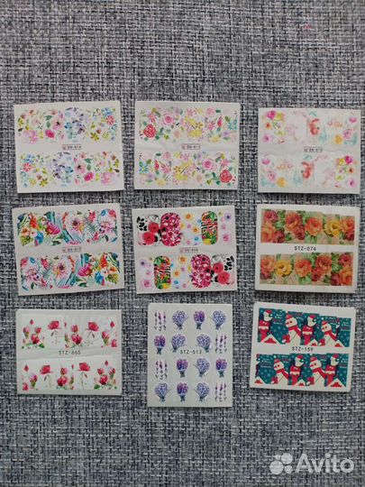 Слайдеры наклейки для ногтей