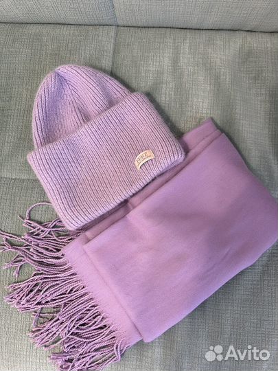 Комплект шапка, шарф