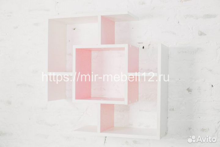 Полка детская кубик