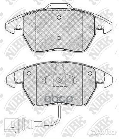 Колодки тормозные передние nibk PN0348W PN0348W