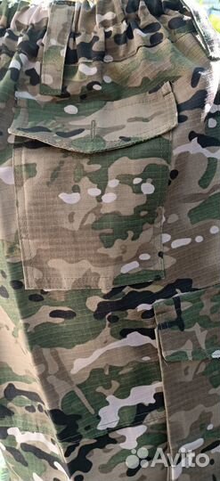 Тактические Боевые Брюки Рипстоп Мультикам 50-52