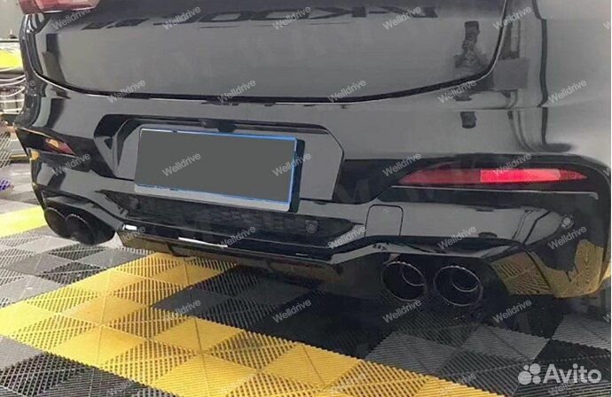 Диффузор BMW X4 G02 дорест с насадками тюнинг