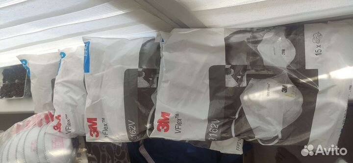 4 уп.) Респиратор 3m vflex 9162V + spirotek ffp3