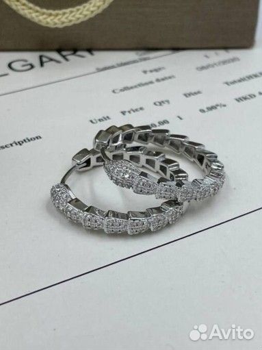 Bvlgari браслет и серьги премиум