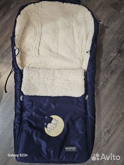 Зимний комплект в коляску на овчине