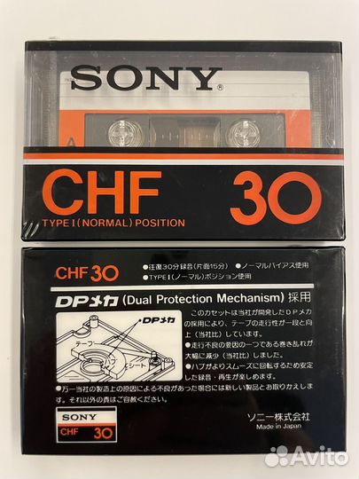 Аудиокассета Sony CHF 30. Japan. 1978 год