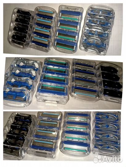 Лезвия кассеты gilette mach3 fusion 4шт/упак