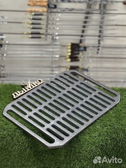 Чугунная решетка гриль прямоугольная