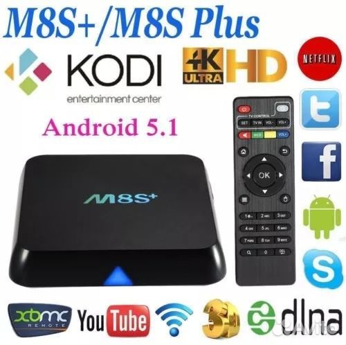 M8S+ plus андроид видеоплеер тв б/у