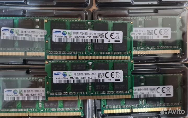 Озу для ноутбука Samsung ddr3l 4 Гб и 8 Гб (новая)