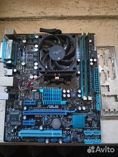 Комплект 4 ядра + мат.плата + озу