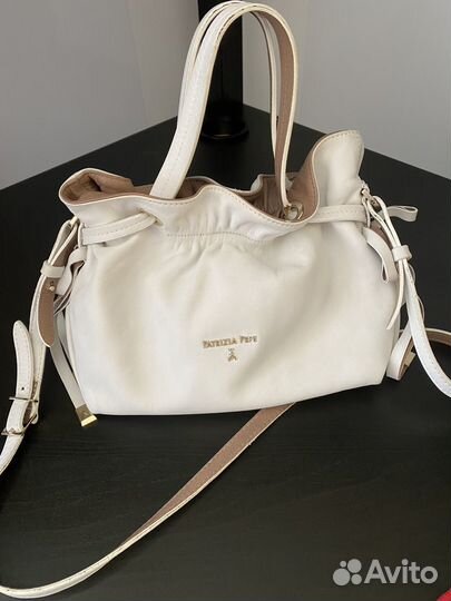 Сумка Patrizia pepe кожаная белая