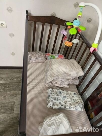 Детская кровать массив натурального дерева