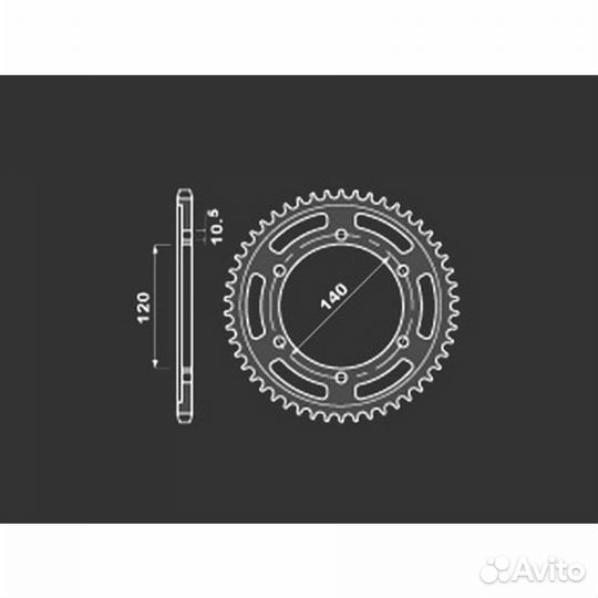 PBR Звезда задняя 5301-46 (сталь)