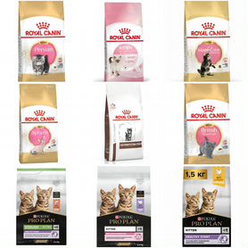 Корм для котят pro plan, royal canin