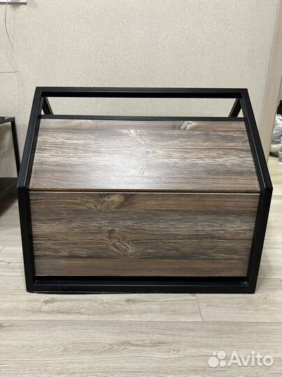 Дом и подставка для мисок для кошки/собаки лофт