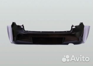 Бампер задний Ваз-2190 Гранта седан Черный трюфель