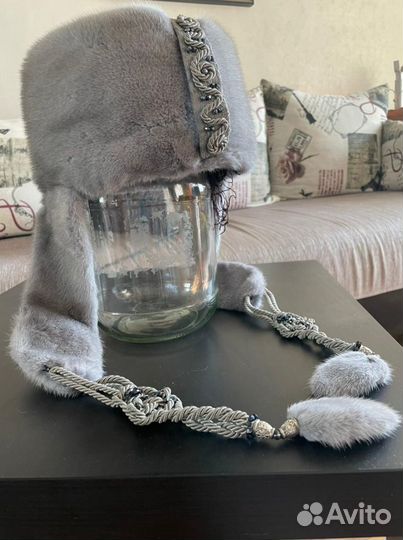 Шапка норковая женская