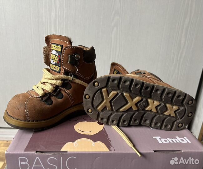 Ботиночки меховые, кожанные