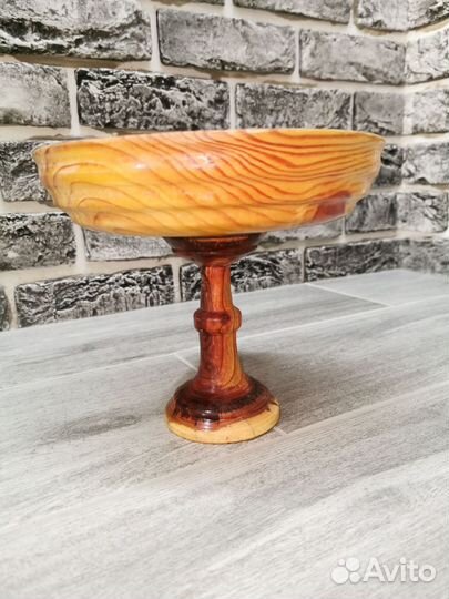 Ваза для фруктов на ножке дерево