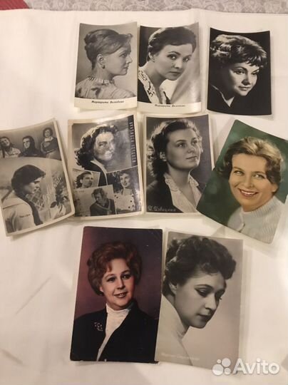Открытки с фото артистов советского кино