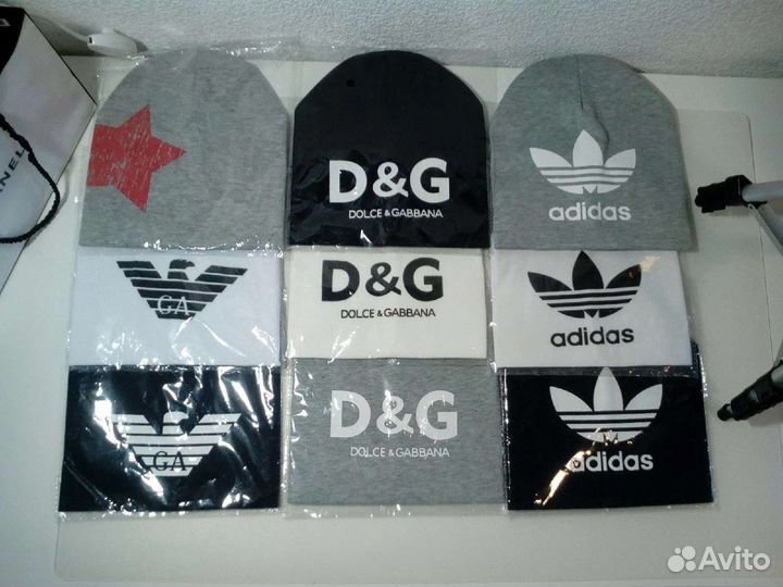 Шапки детская Адидас, Армани, Маквин