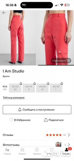 Брюки карго i am studio