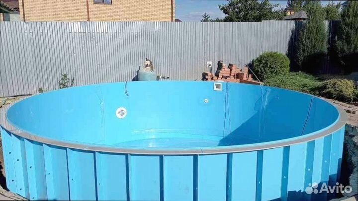 Бассейн круглый пластиковый от производителя