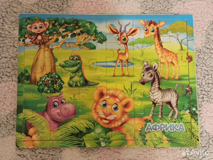 Деревянные пазлы 30 шт