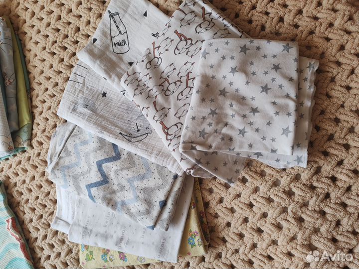 Муслиновые пеленки х/б