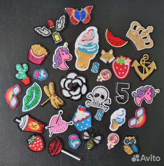 Нашивки-наклейки на одежду, рюкзак, телефон и т.п