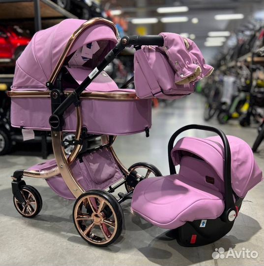 Детская Коляска новая с детским креслом