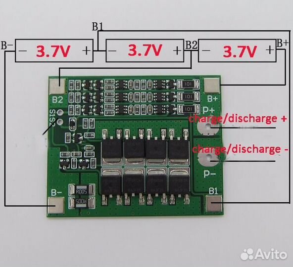 1S 2S 3S 4S 5S 6S BMS PCM Защитная плата 18650