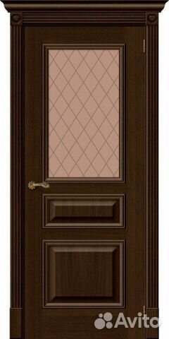 Межкомнатная дверь Классик-15.1, остеклённая, Gold