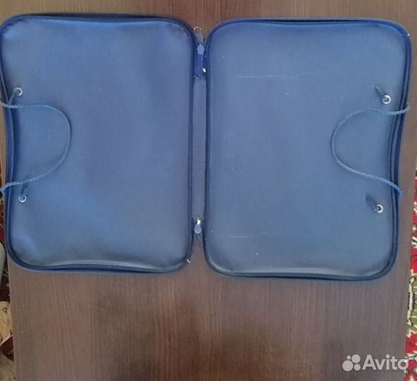 Папка-сумка канцелярская с ручками на молнии А-4