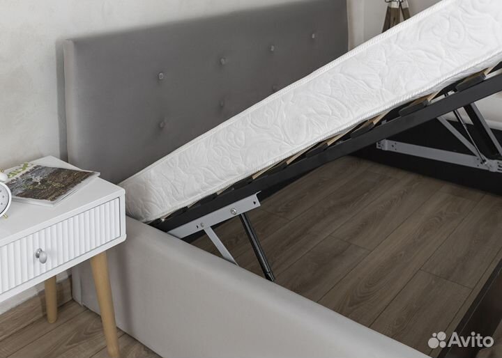 Кровать подъемный механизм и матрас 200 на 200