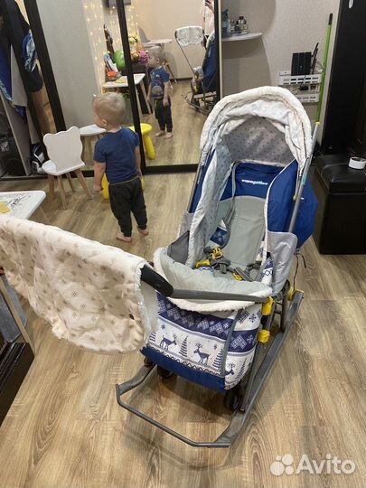 Коляска санки