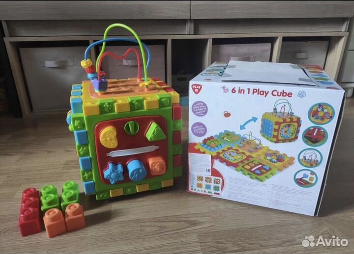 Развивающий куб визиборд для детей