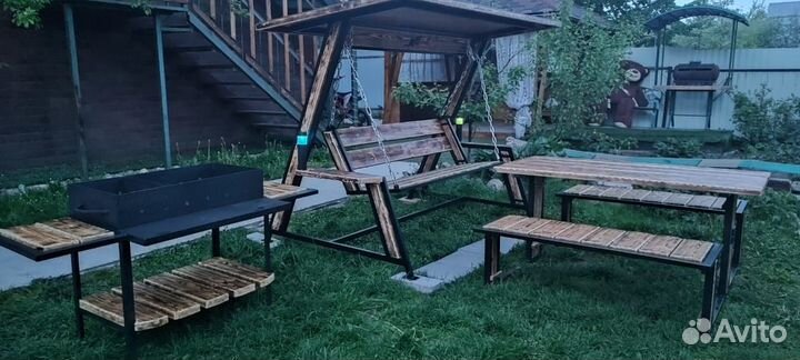Садовая мебель Лофт массив сосны. Просто надежно