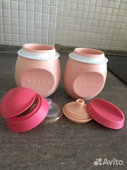 Поильник и контейнер для еды beaba