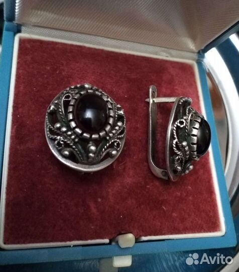 Серьги серебро СССР