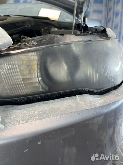 Полировка фар авто