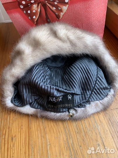 Норковый берет мягкий
