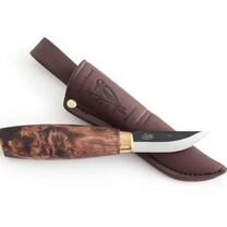 Нож Ahti Puukko Tikka, рукоять карельская береза