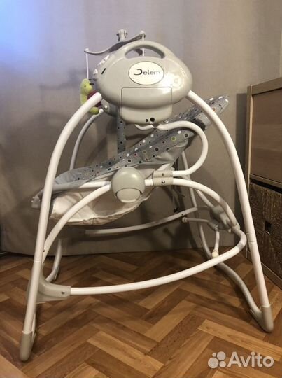 Качели шезлонг Jetem Flappy 2 в 1 с адаптером