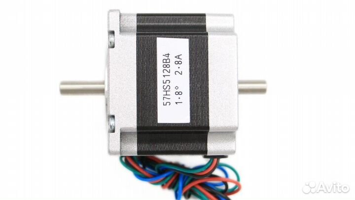 Двигатель 3D принтера nema23 57x51мм, двойной вал